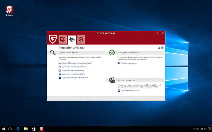 G DATA Antivirus: Protección antivirus 