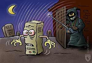 In PC terms, zombies are linked together in botnets.
