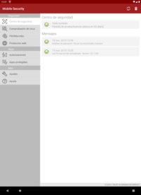 G DATA Mobile Security Android: Centro de seguridad